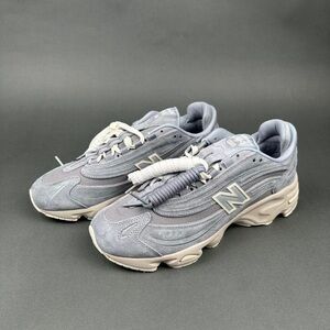 New Balance 9060 Light Grey Suede and Cream Sole Sneakers